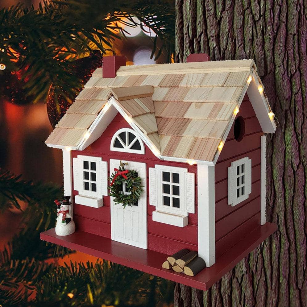 Christmas Cape Birdhouse with LED Lights