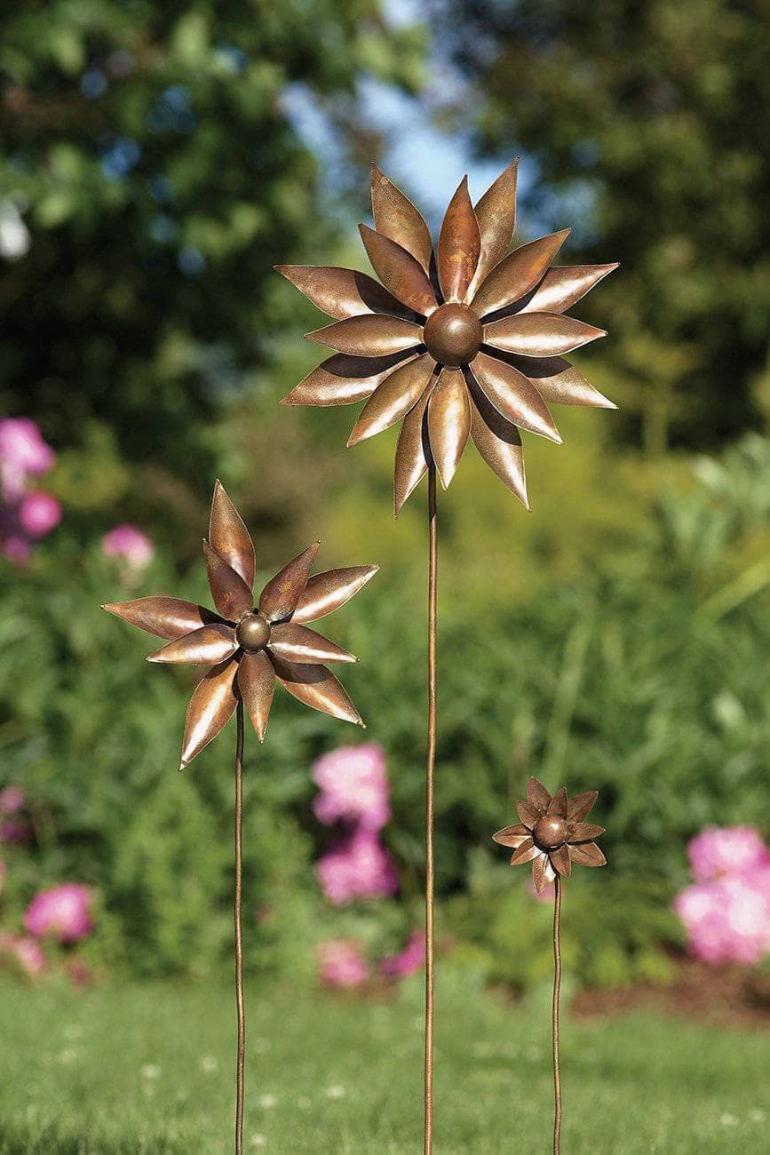 Happy Gardens - Dahlia Flower Wind Spinner 8”