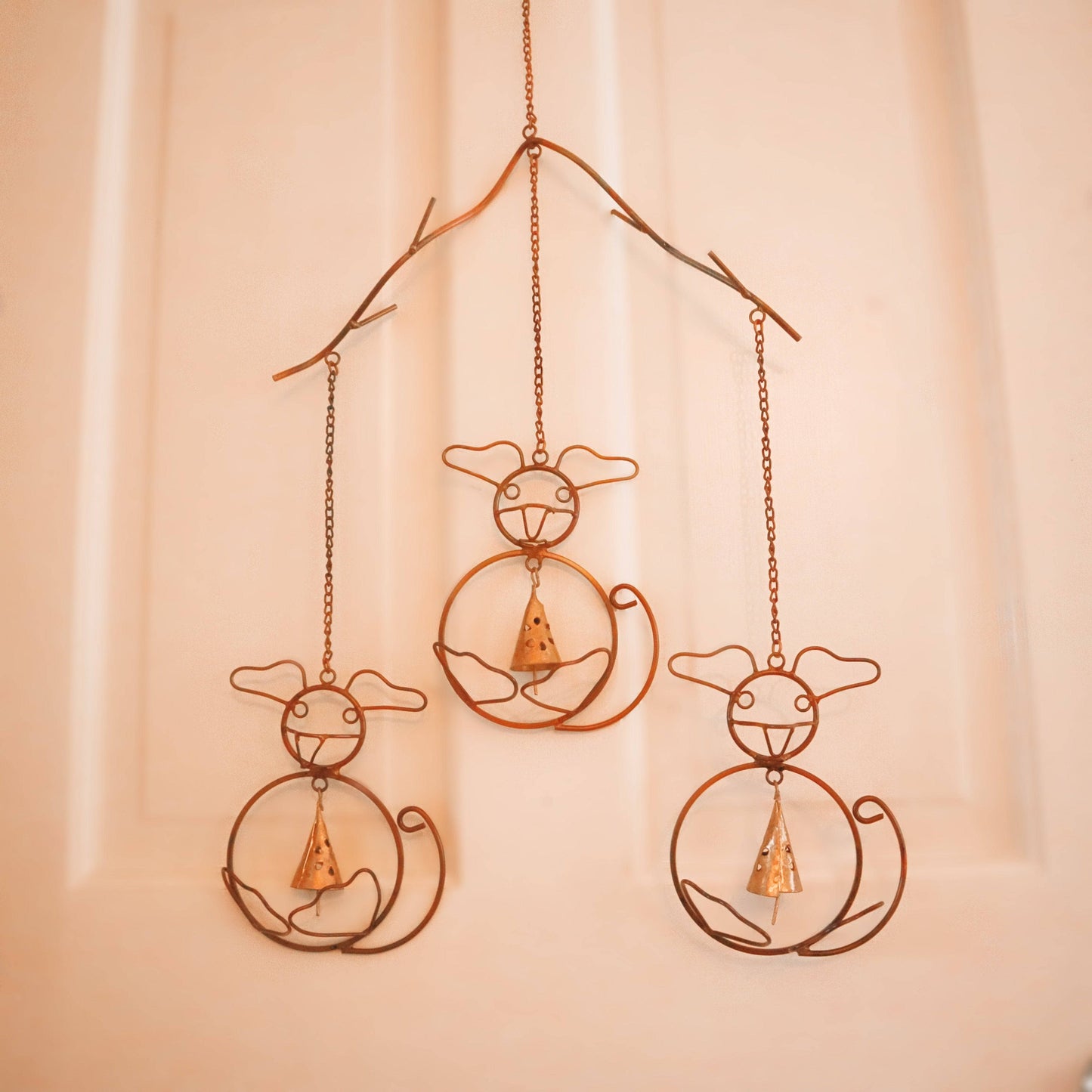 Happy Gardens - Dogs w/Bells Wind Chime