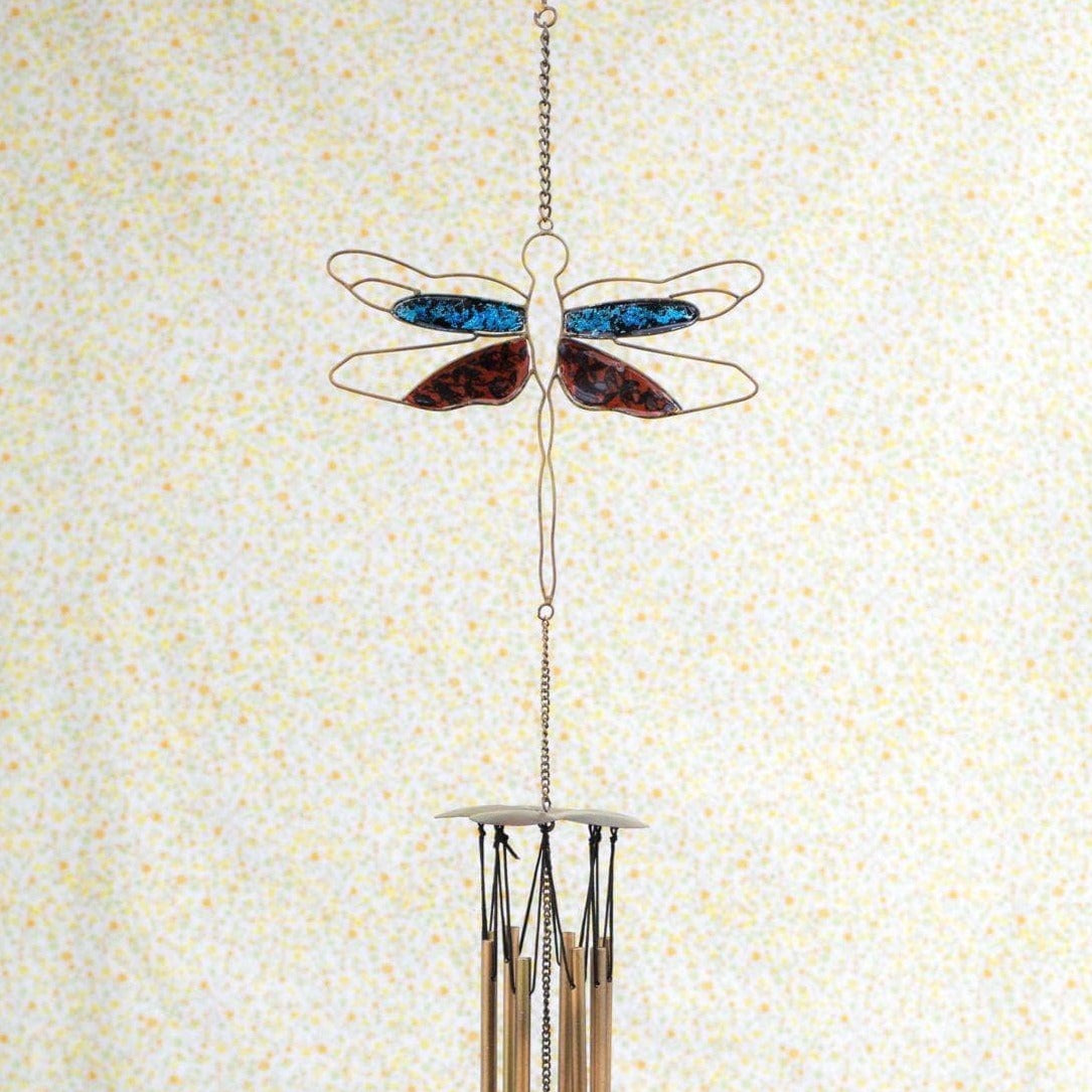 Dragonfly Pipes Wind Chime - Happy Gardens