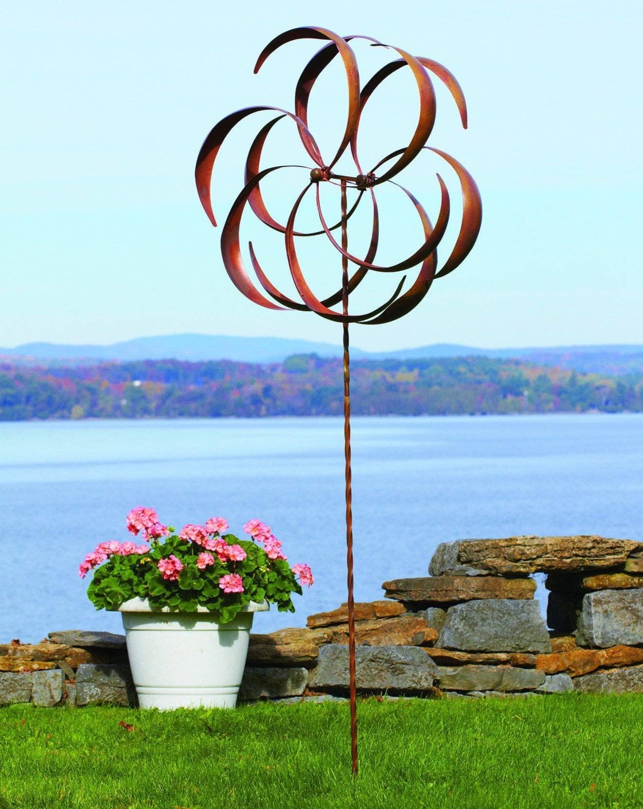 Happy Gardens - 29" Flower Wind Spinner