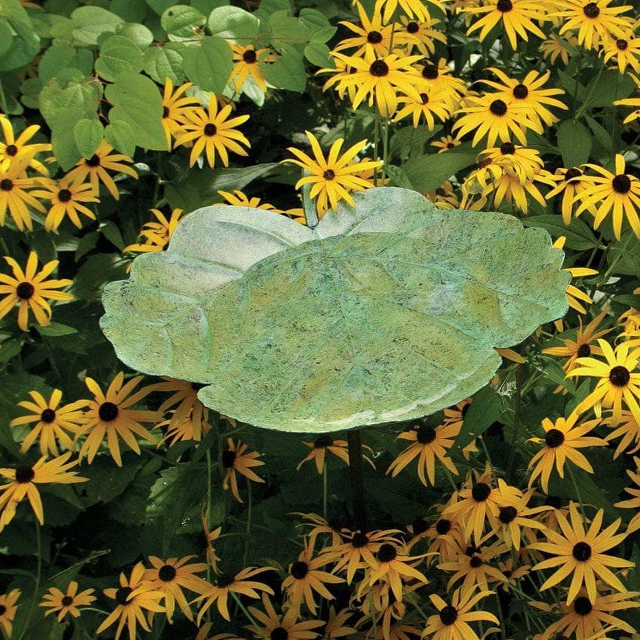 Happy Gardens - Green Leaf Bird Bath