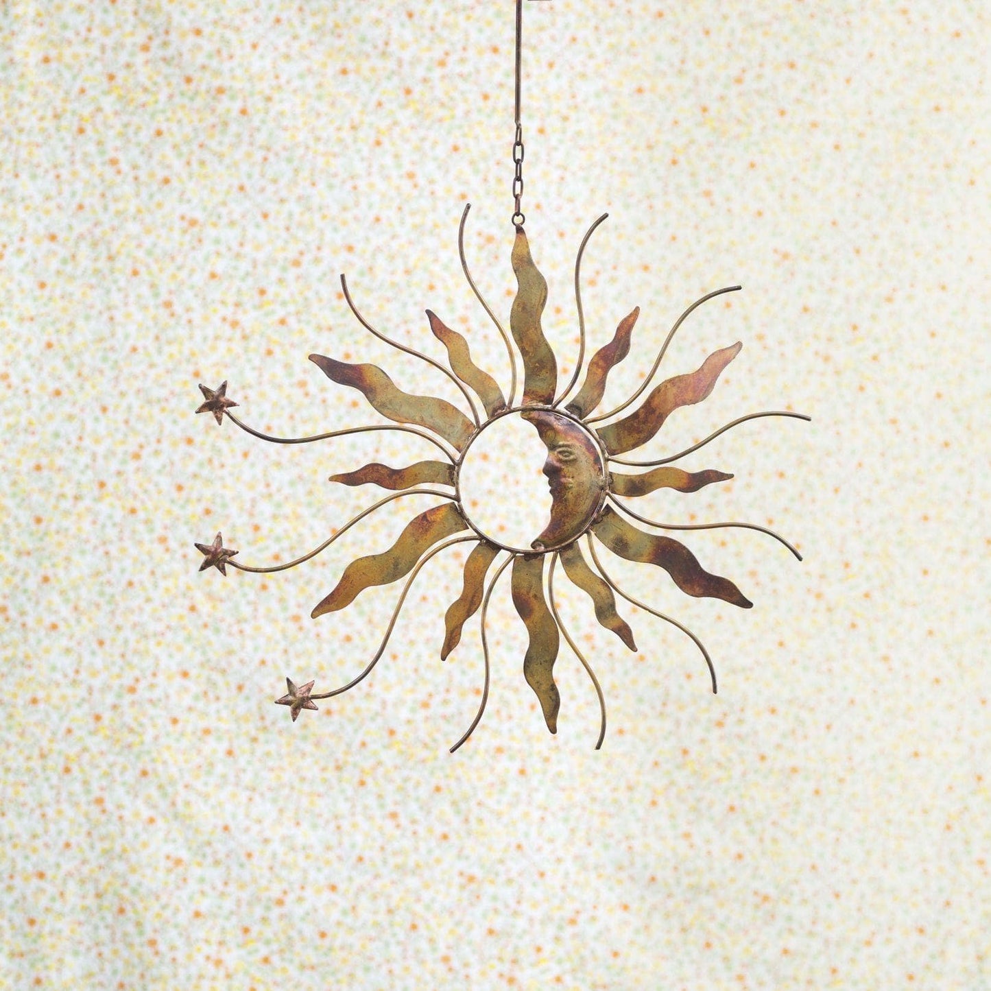 Hanging Sun, Moon, and Stars Ornament - Happy Gardens