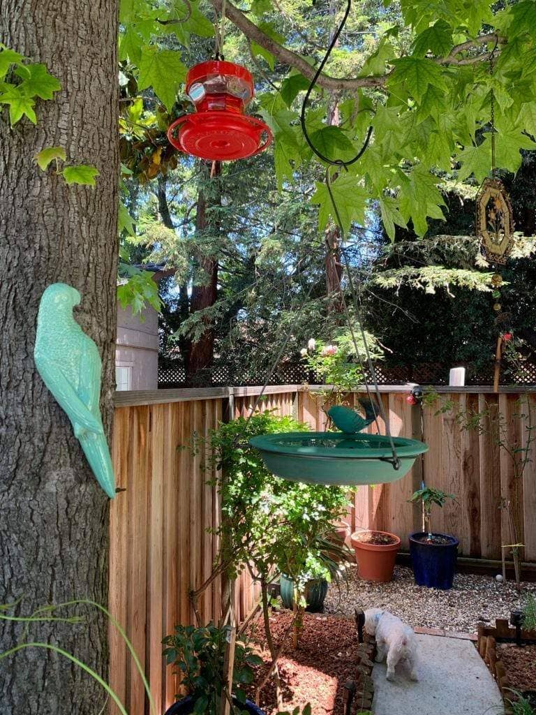 Happy Gardens - Hanging Teal Bird Bath