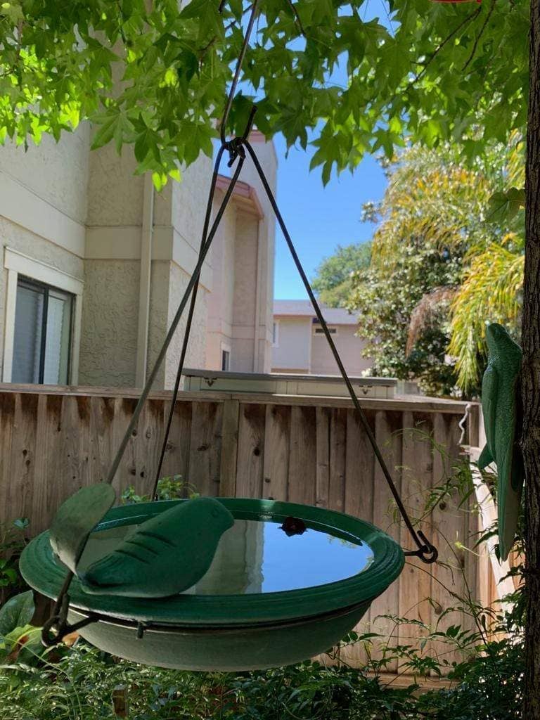 Happy Gardens - Hanging Teal Bird Bath