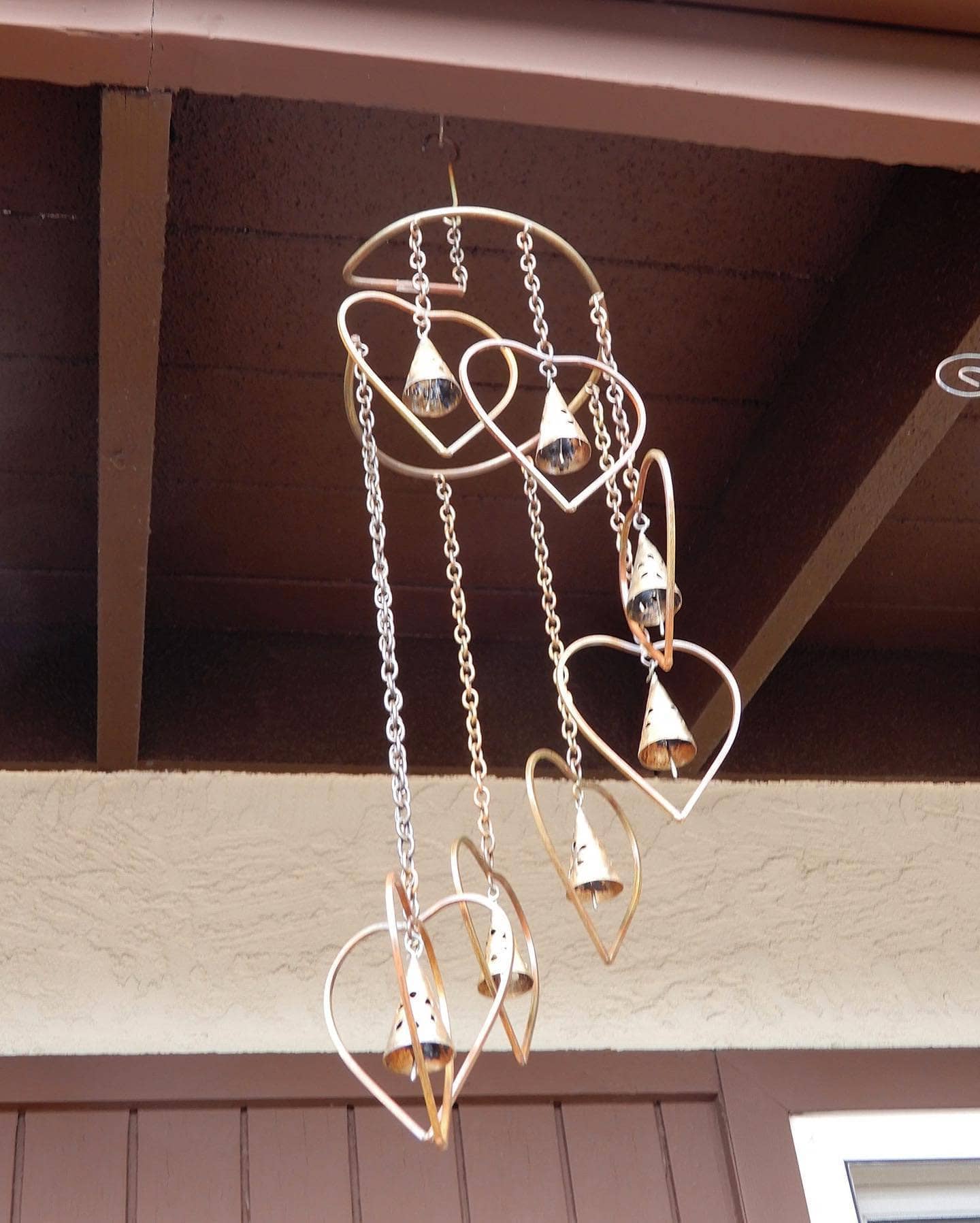 Happy Gardens - Hearts with Bells Hanging Mobile