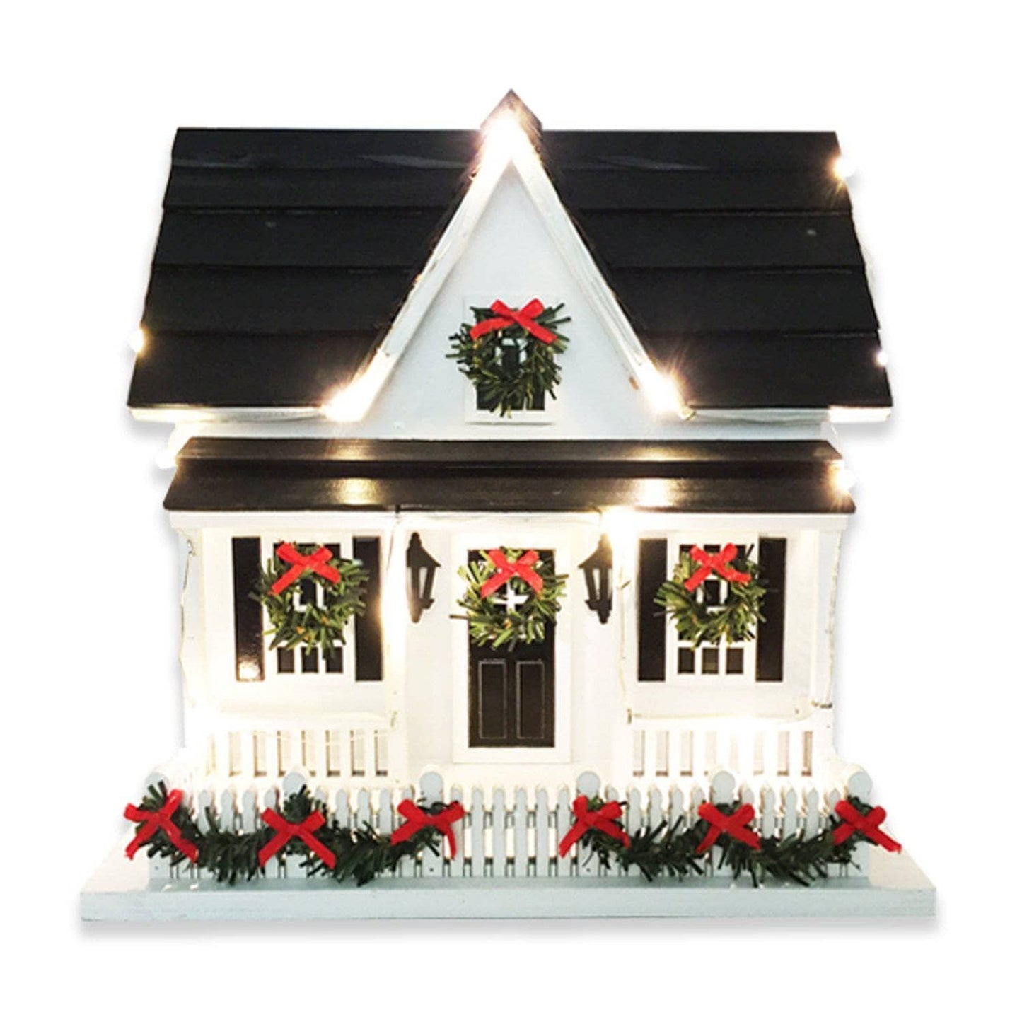 Happy Gardens - Holiday Birdhouse w/Lights
