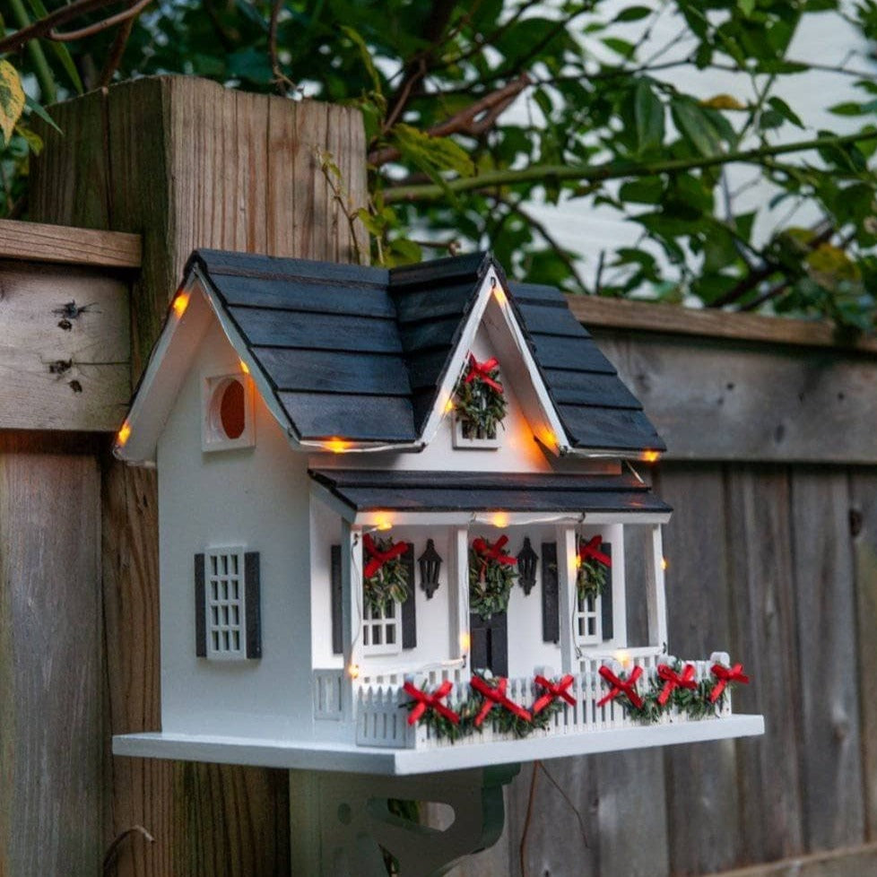 Happy Gardens - Holiday Birdhouse w/Lights