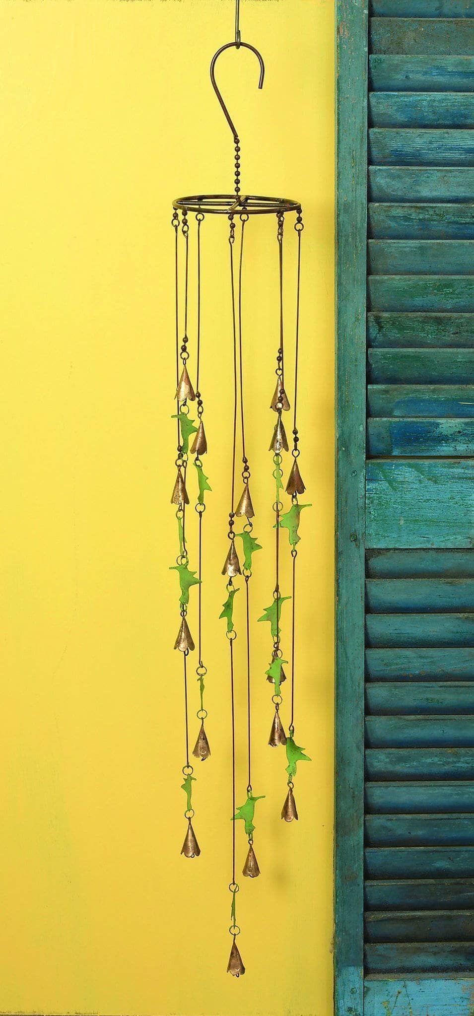 Happy Gardens - Hummingbirds with Bells Mobile Wind Chime