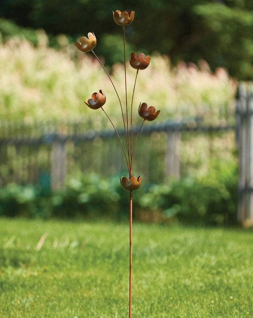 Happy Gardens - Lily Cup Chimes Garden Stake
