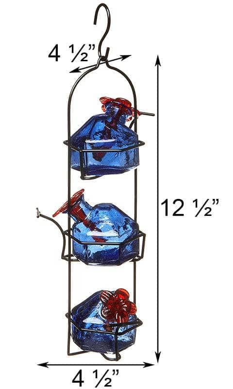 Lunch Pail Hummingbird Feeder Three Reservoir