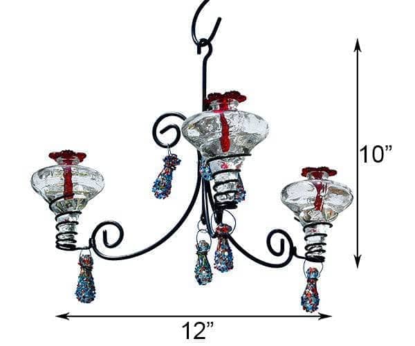 Mini-Blossom Chandelier Hummingbird Feeder