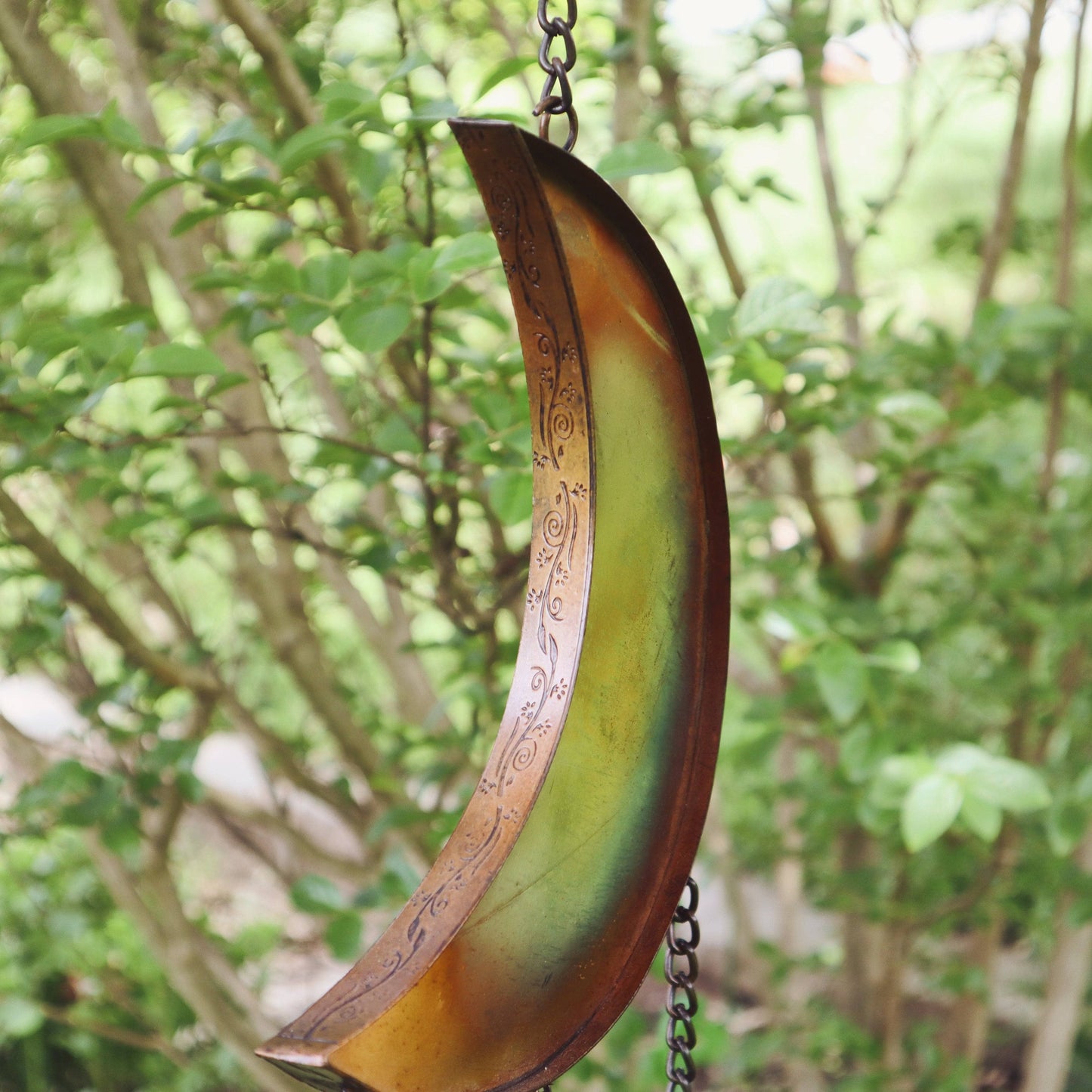 Happy Gardens - Moon and Stars w/Dangles Wind Chime