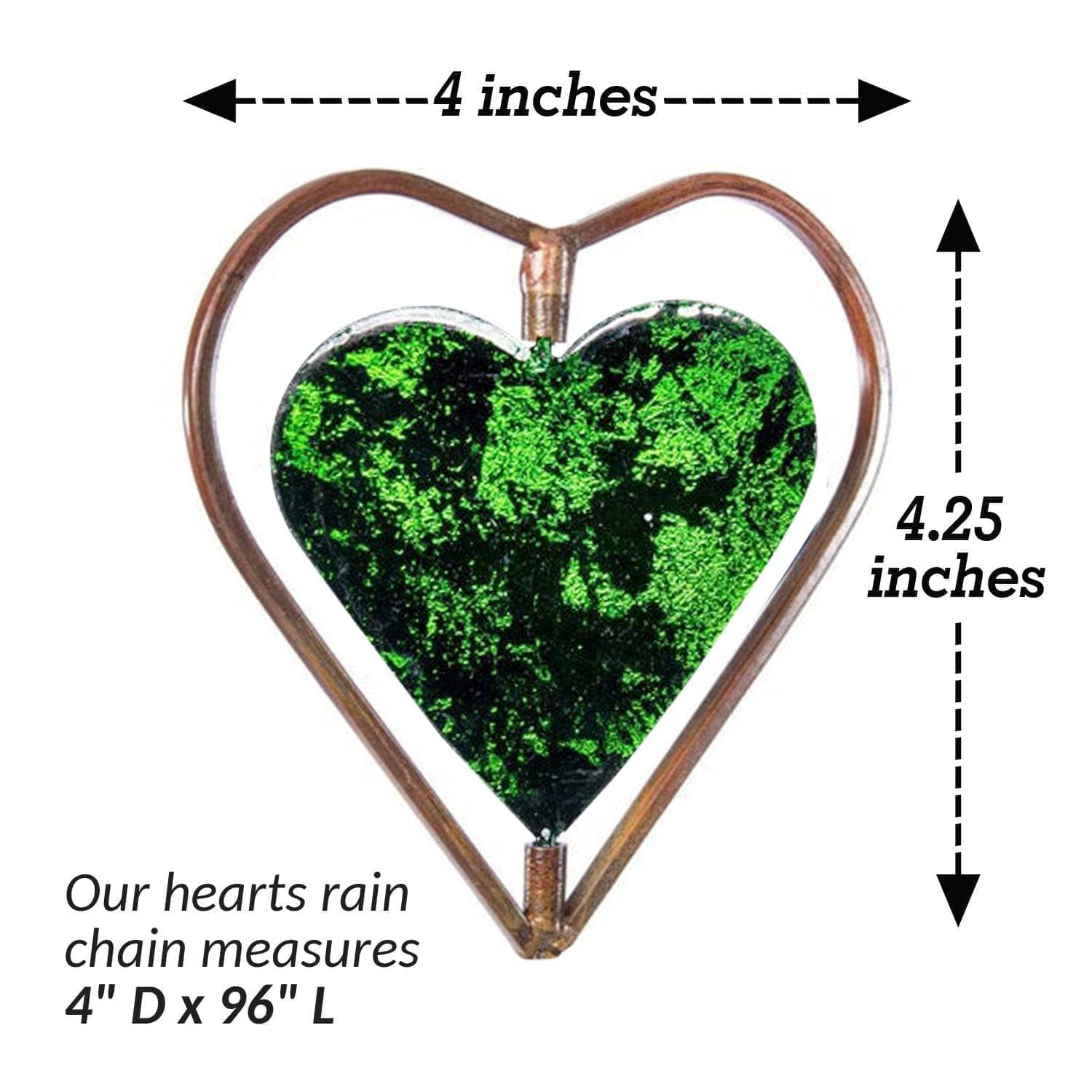 Happy Gardens - Multicolor Heart Rain Chain
