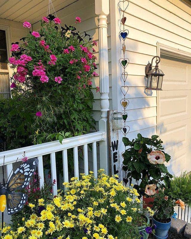 Happy Gardens - Multicolor Heart Rain Chain