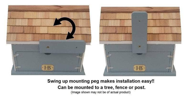 Front and Back of New England Summer Bird House