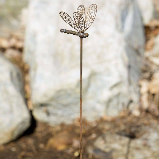 Openwork Dragonfly Garden Stake - Happy Gardens
