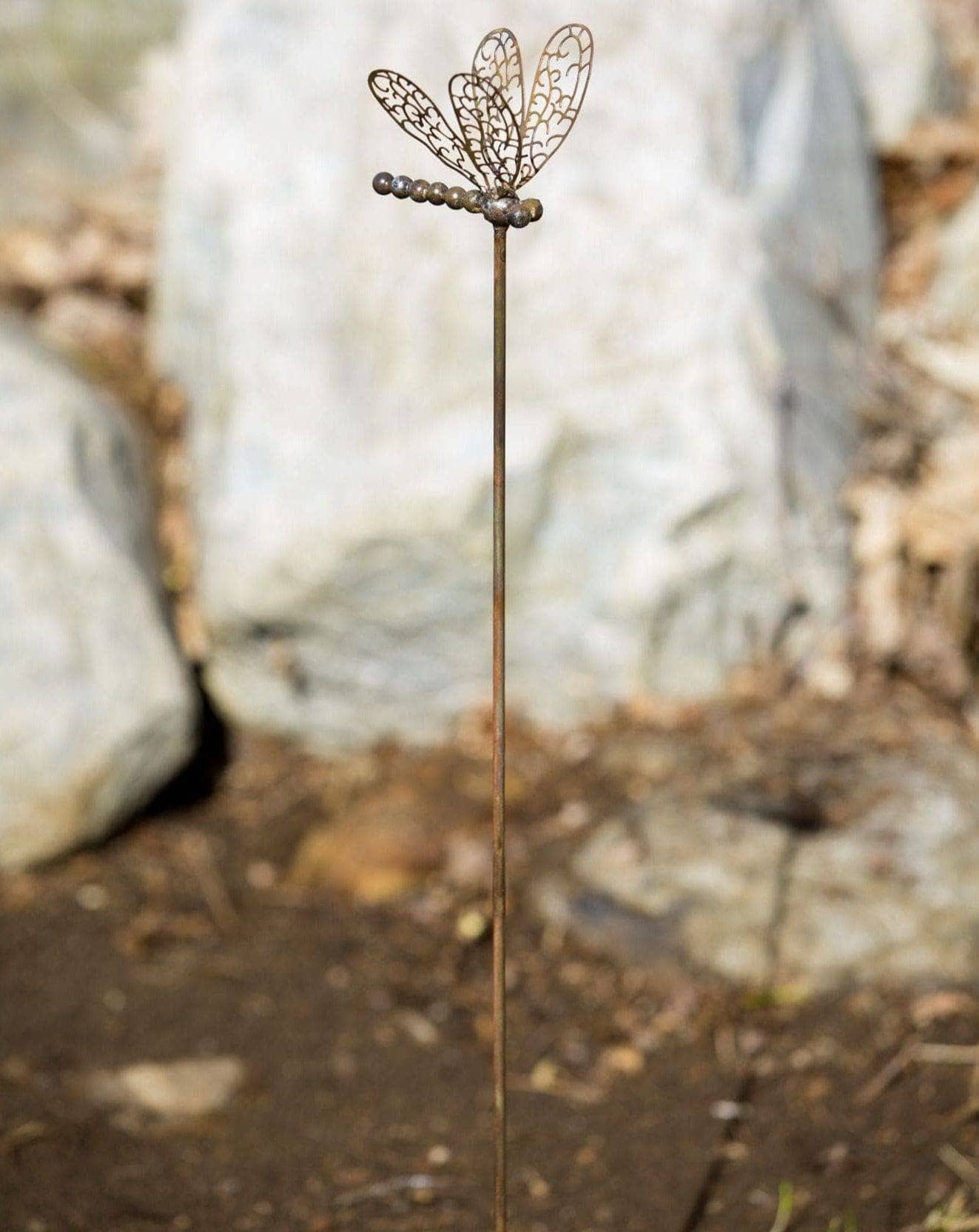 Openwork Dragonfly Garden Stake - Happy Gardens