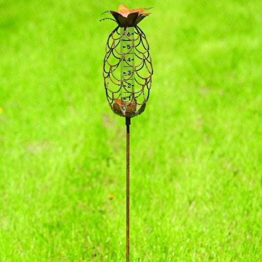 Happy Gardens - Pineapple Rain Gauge Stake