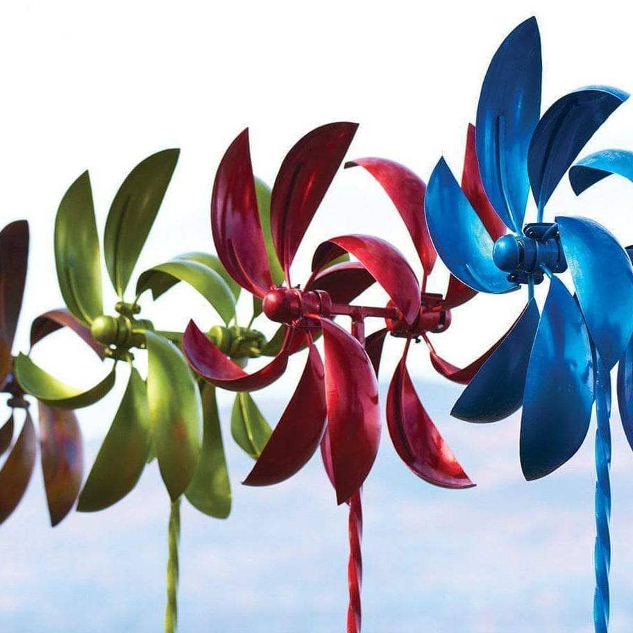 Happy Gardens - 22” Red Feather Wind Spinner