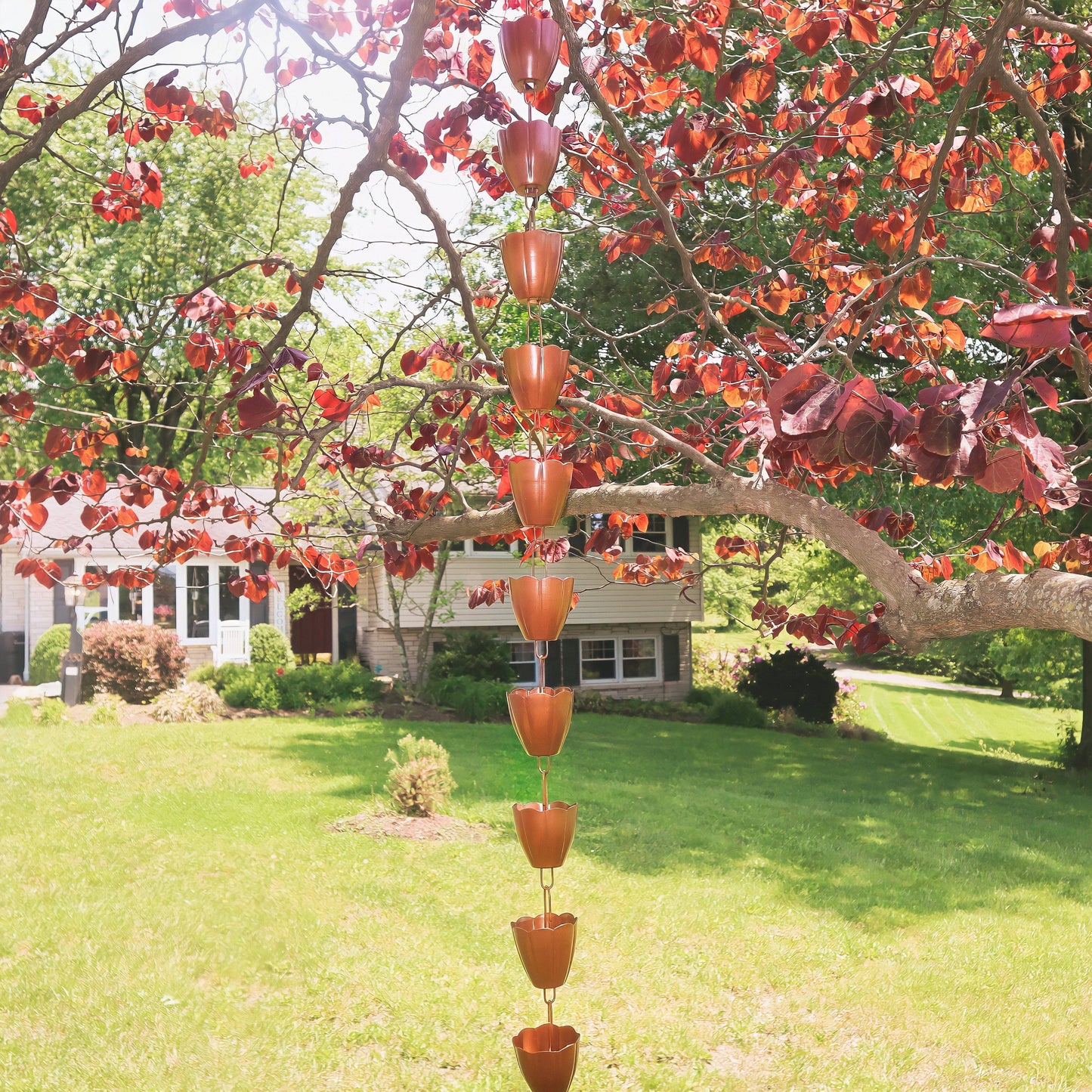 Happy Gardens - Scallop Cup Rain Chain