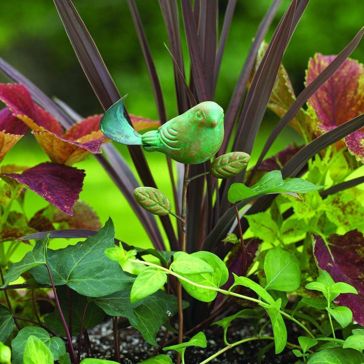 Happy Gardens - Teal Bird Plant Pick