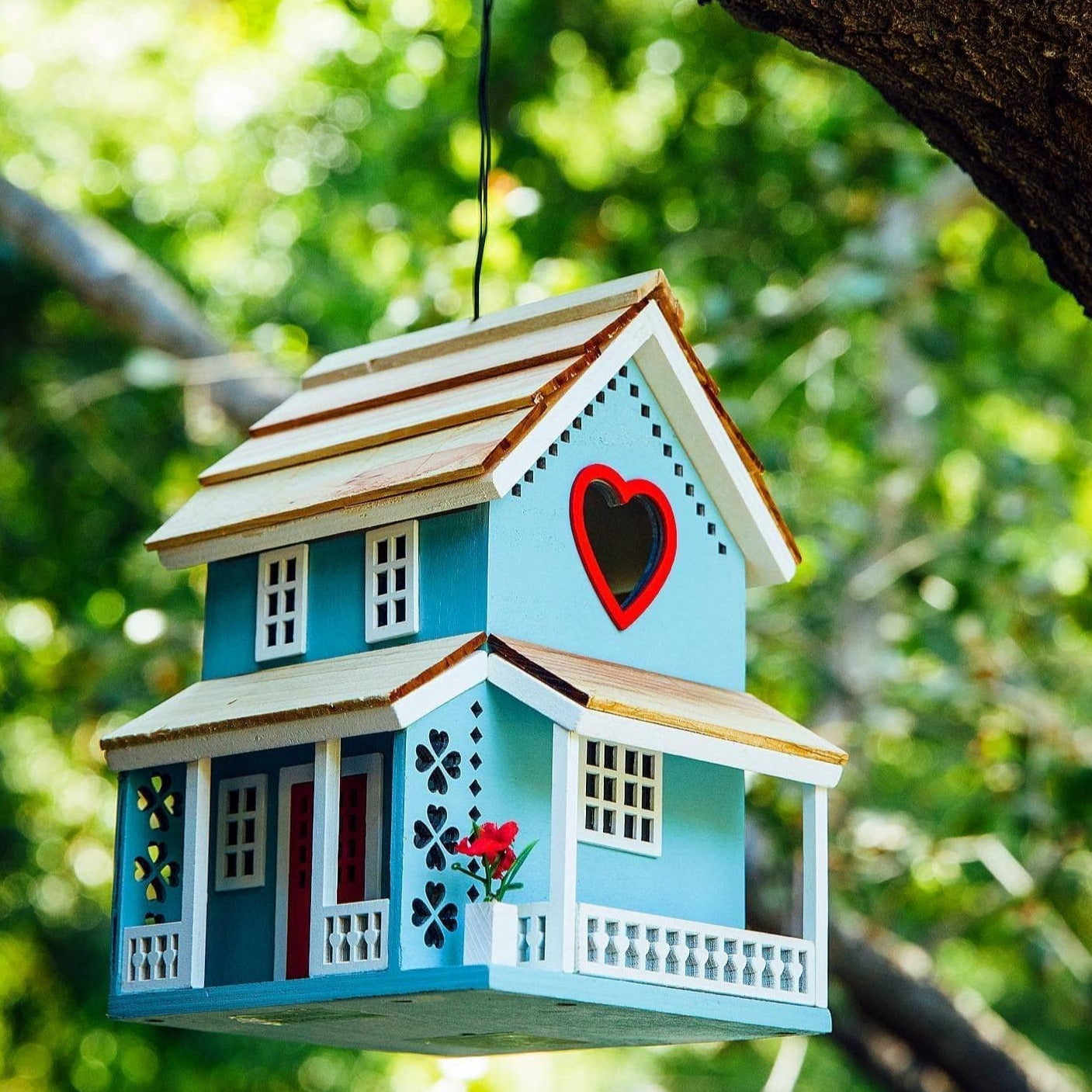 Happy Gardens - The Love Birds Bird House