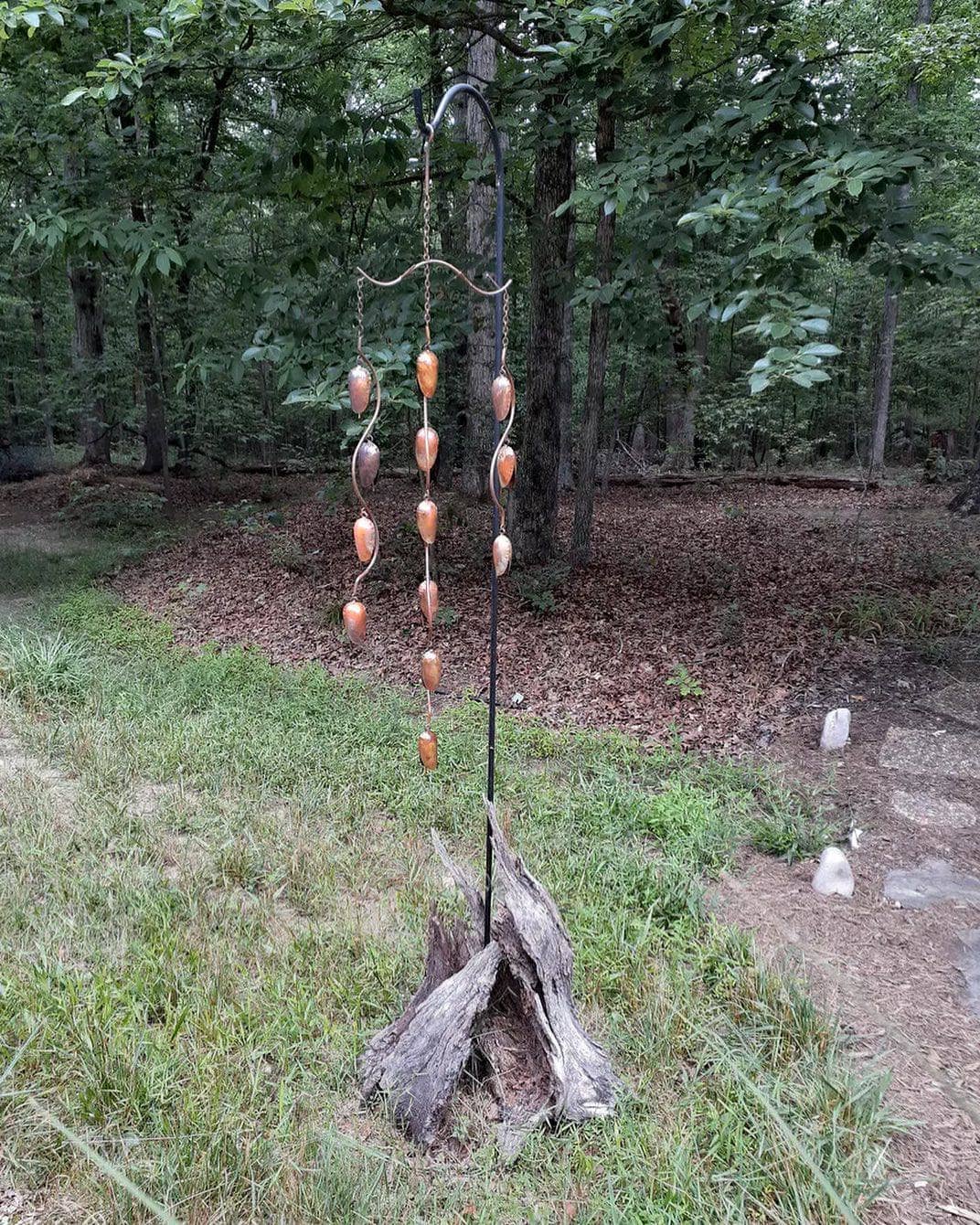 Happy Gardens - Triple Bell Spiral Wind Chime