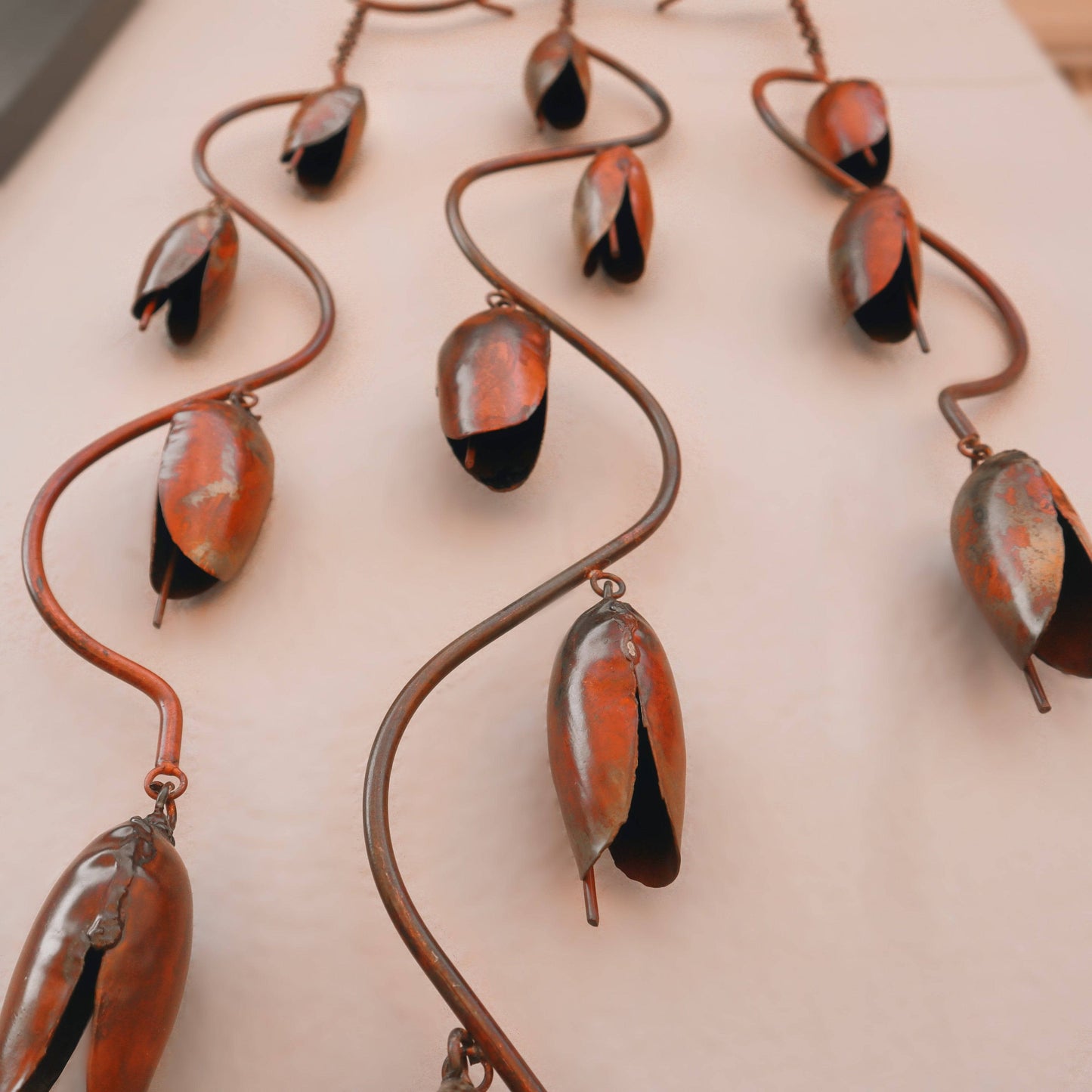 Happy Gardens - Triple Bell Spiral Wind Chime