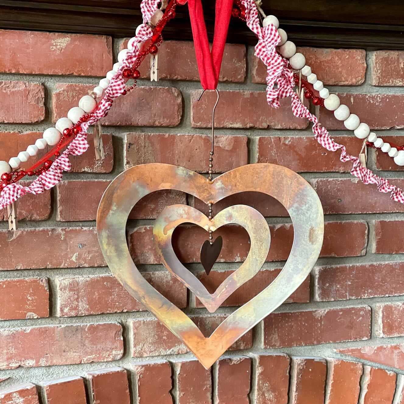 Happy Gardens - Triple Spinning Heart Ornament