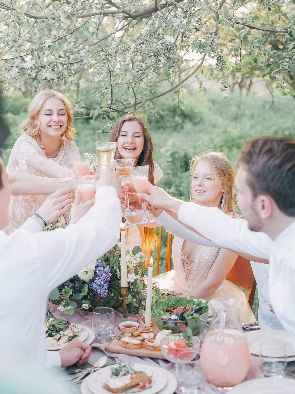 garden party in the summer