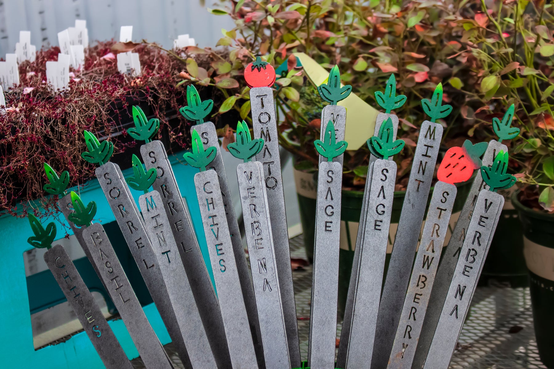 making garden stakes from home items