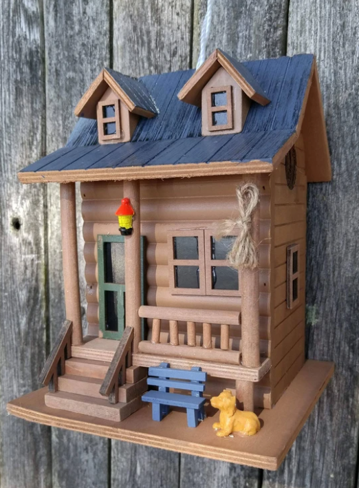 hanging a birdhouse