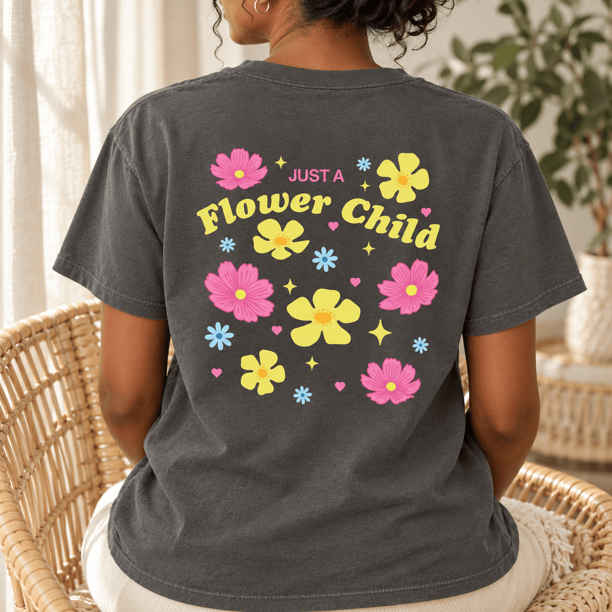 Just A Flower Child - Unisex Heavyweight T-Shirt