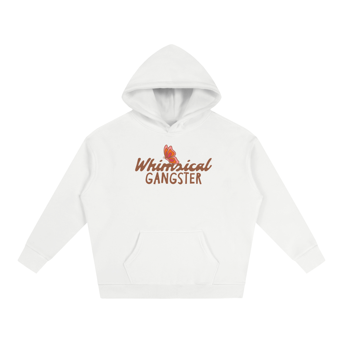 Whimsical Gangster Oversize Fleeced Hoodie