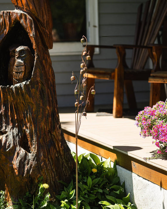 Happy Gardens - Bell Spiral Garden Stake