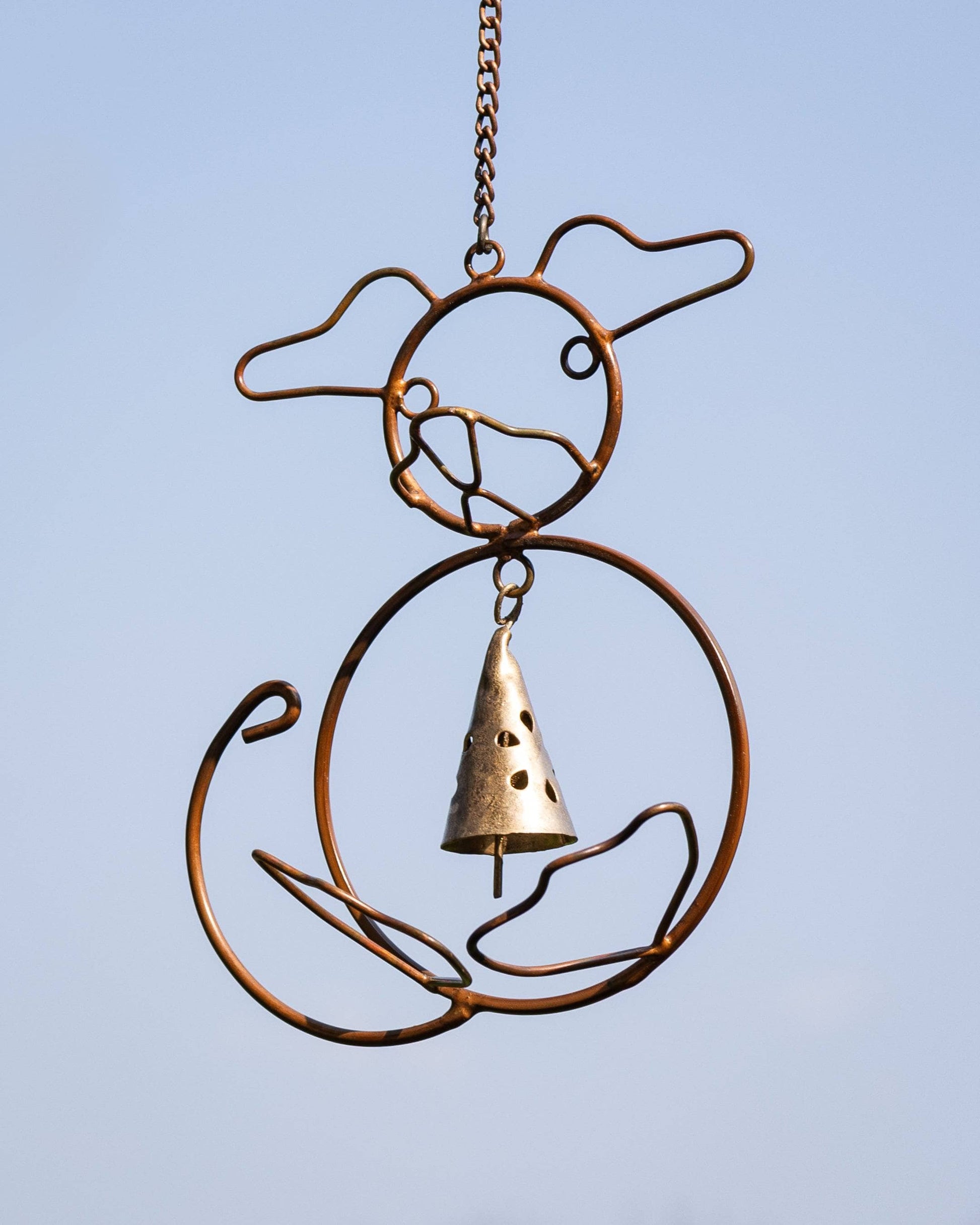 Happy Gardens - Dogs w/Bells Wind Chime