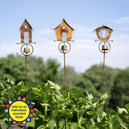 Bird House Garden Decor Stake
