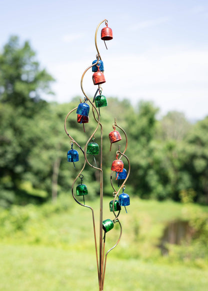 Happy Gardens - Bell Spiral Garden Stake Multicolor