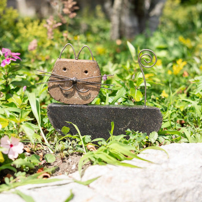 Happy Gardens - Cat River Stone Garden Statue