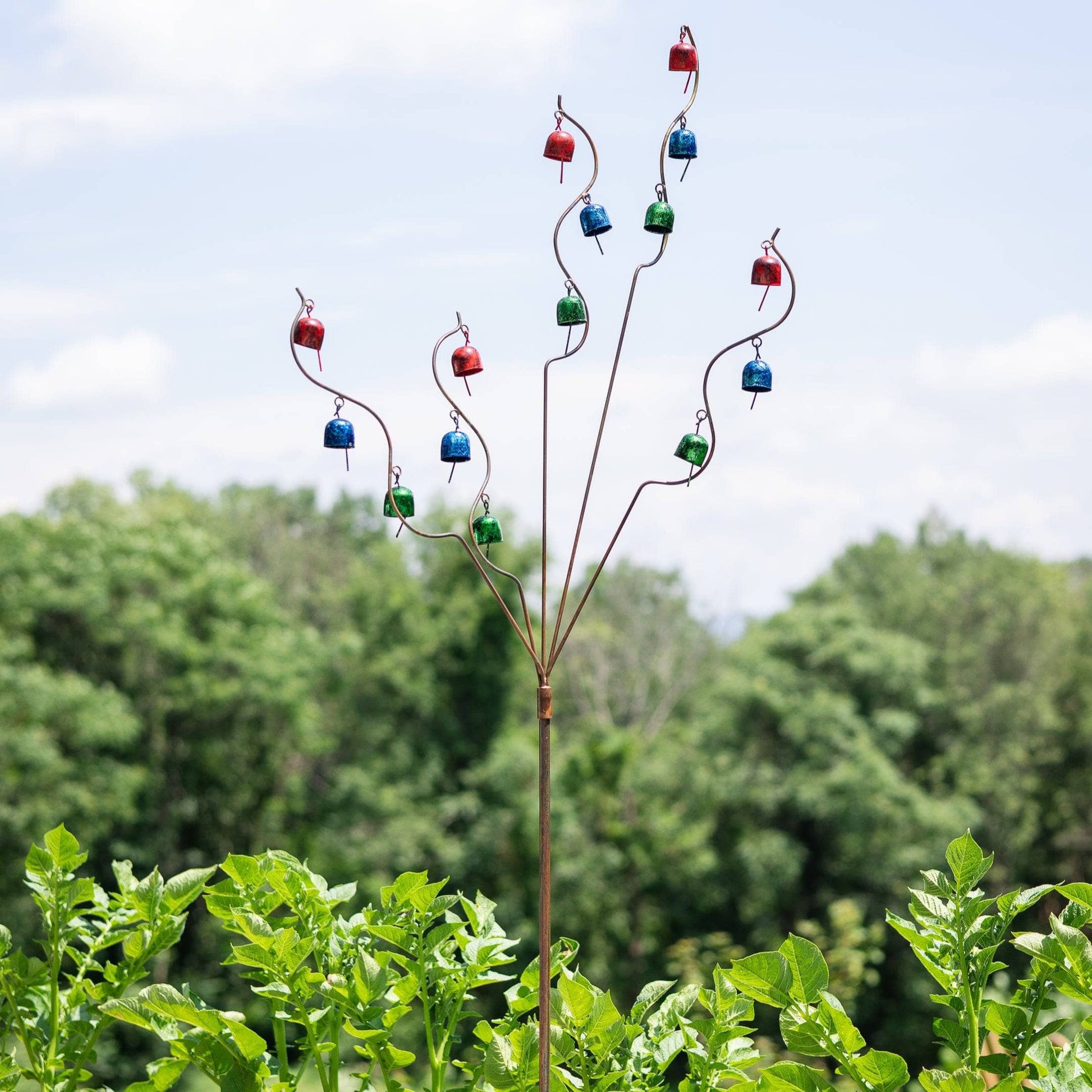 Happy Gardens - Bell Spiral Garden Stake Multicolor