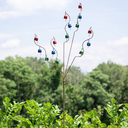 Happy Gardens - Bell Spiral Garden Stake Multicolor