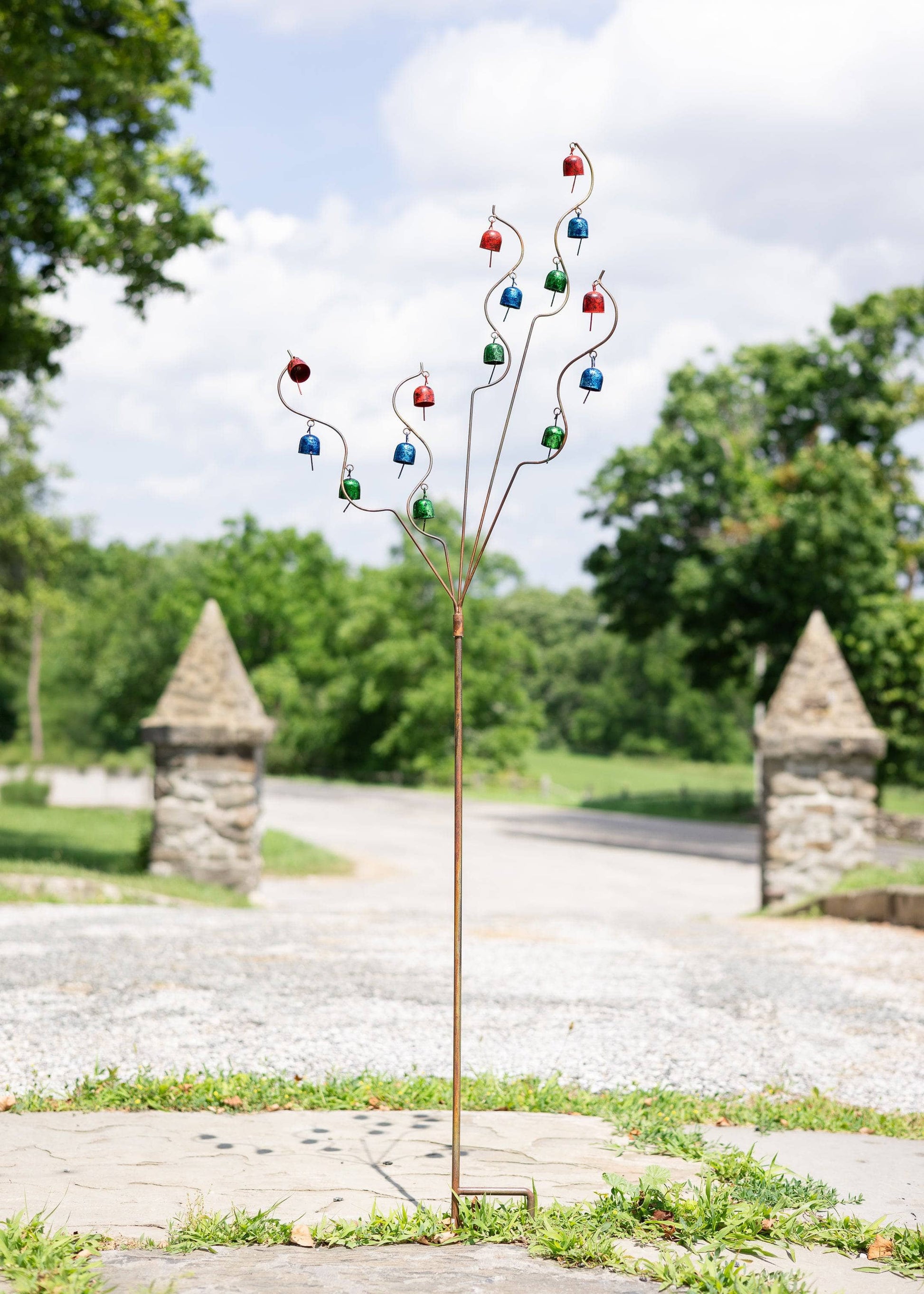Happy Gardens - Bell Spiral Garden Stake Multicolor