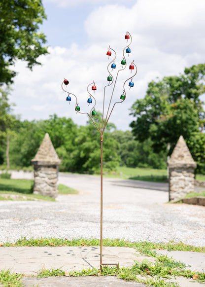 Happy Gardens - Bell Spiral Garden Stake Multicolor