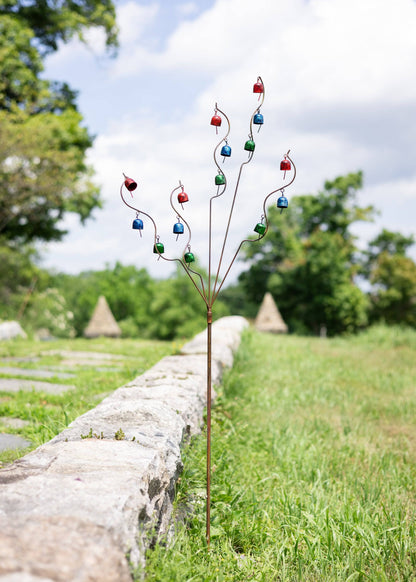 Happy Gardens - Bell Spiral Garden Stake Multicolor