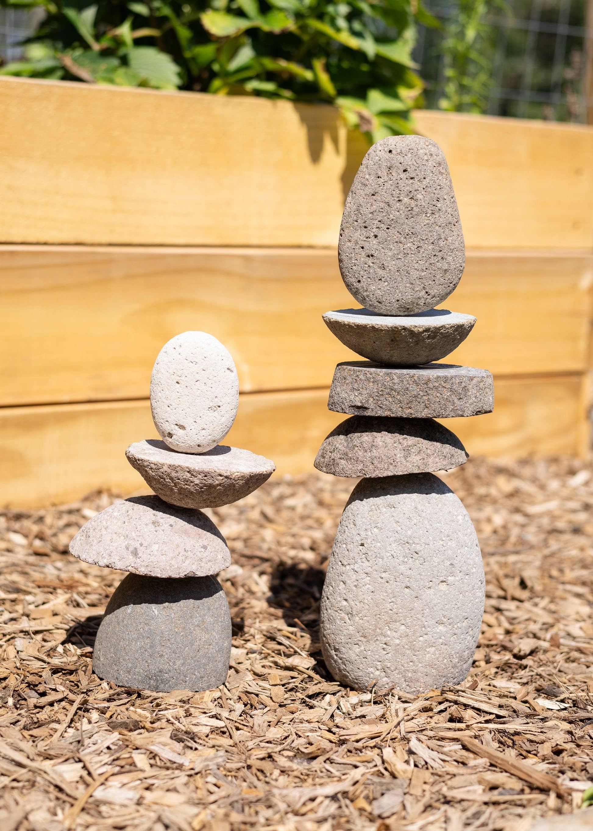 9" Stylized Stone Cairn - Happy Gardens