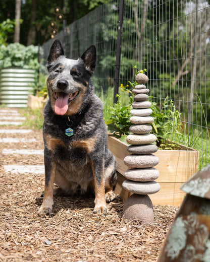 Stacked Stone Cairn - Happy Gardens
