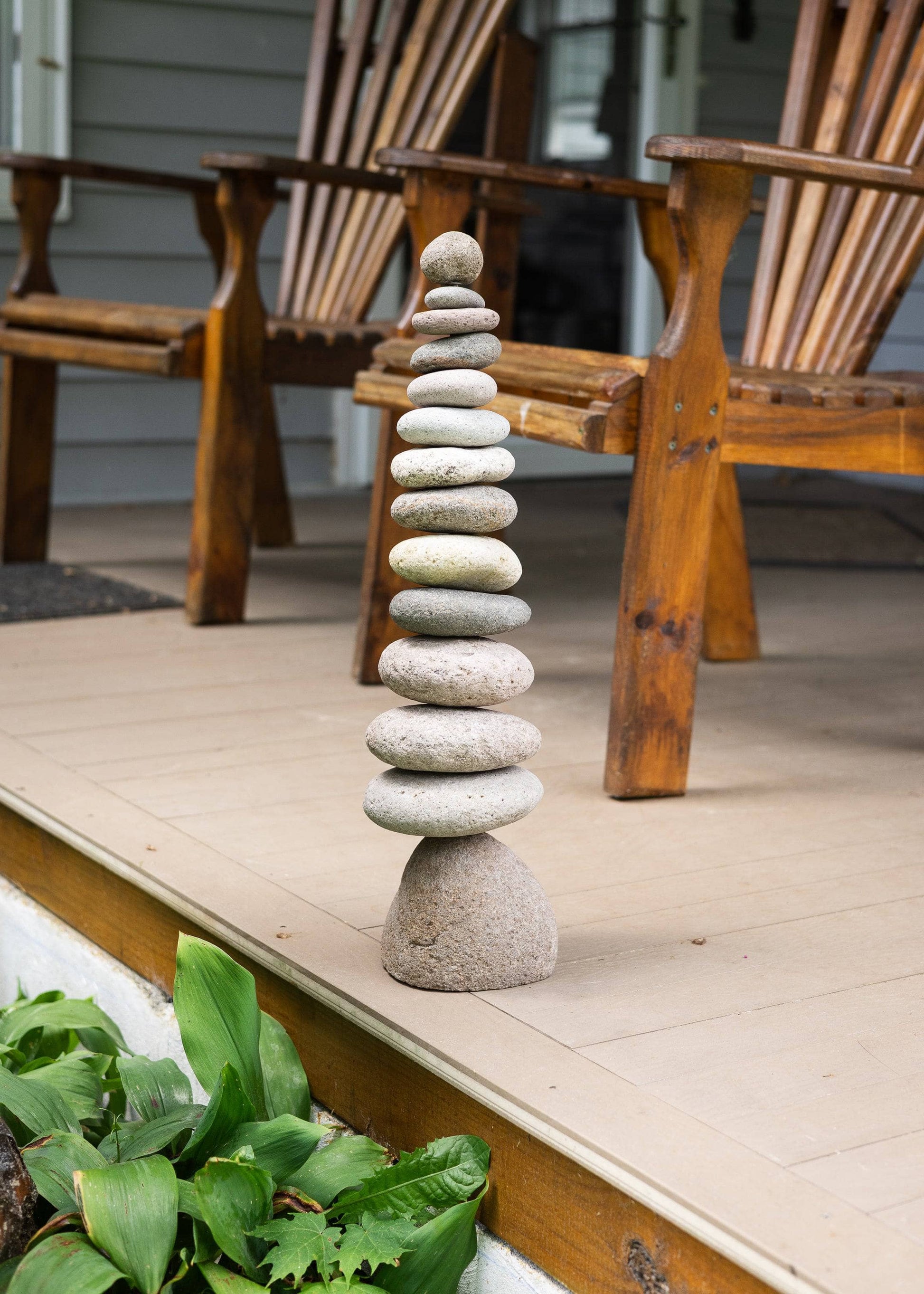 Stacked Stone Cairn - Happy Gardens
