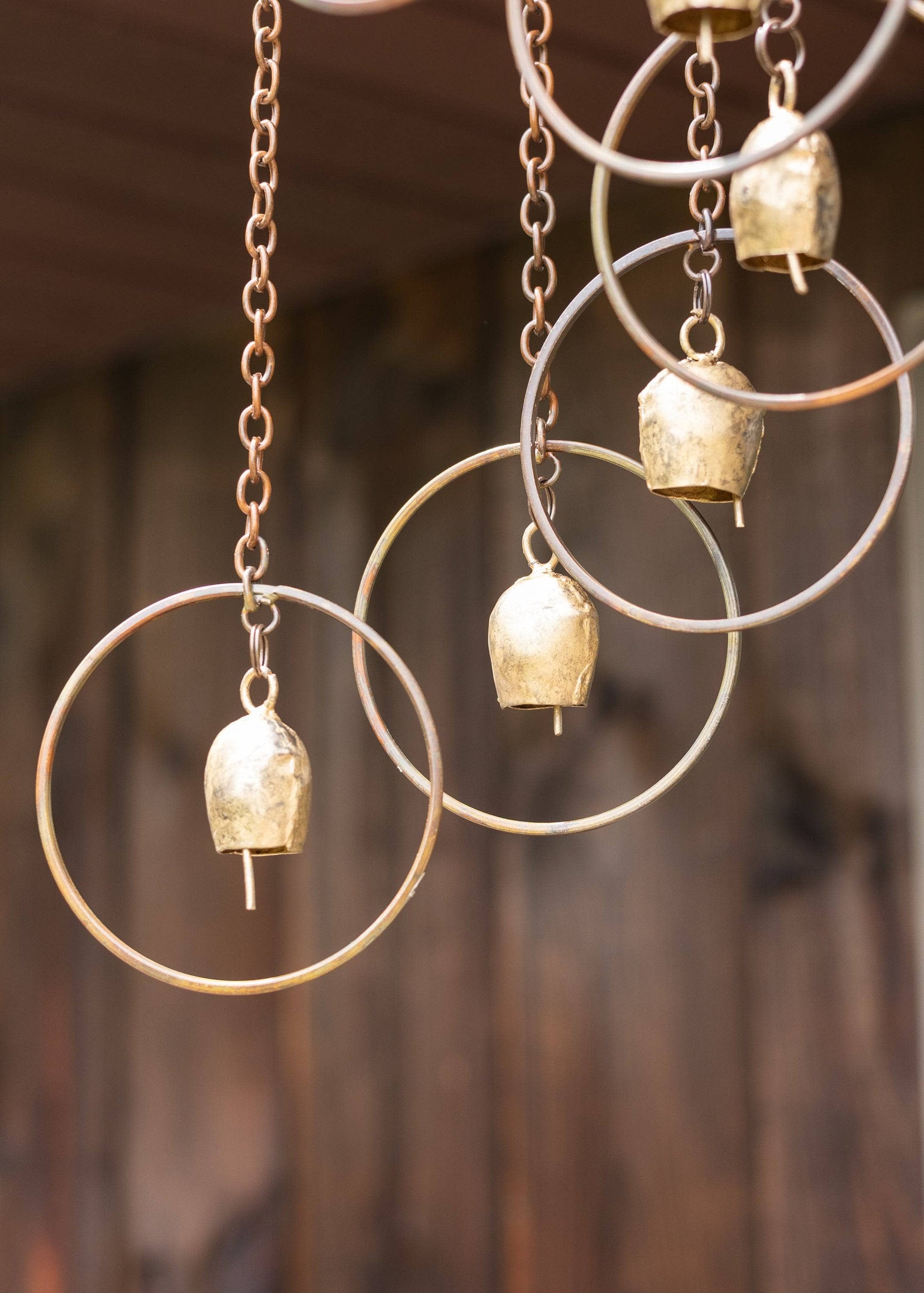 Happy Gardens - Circle with Bells Spiral Mobile