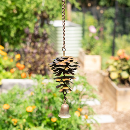 Pine Cone with Bell Ornament - Happy Gardens